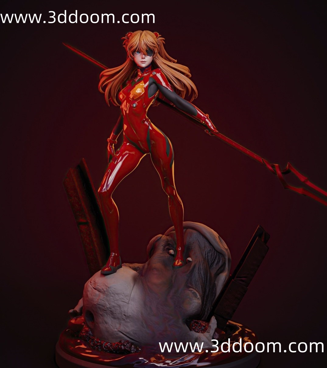 608 Asuka Evangelion 新世纪福音战士 明日香-3D DOOM