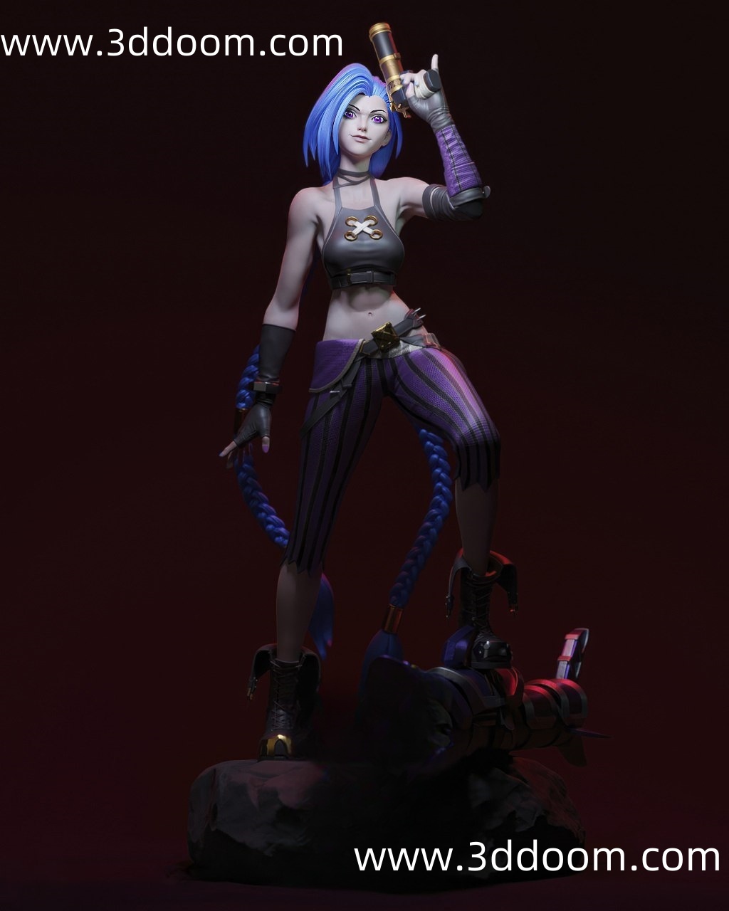 636 Jinx League of Legends 英雄联盟 金克丝-3D DOOM