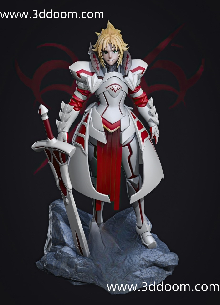 661 Mordred Fate Grand Order 命运冠位 莫德雷德-3D DOOM