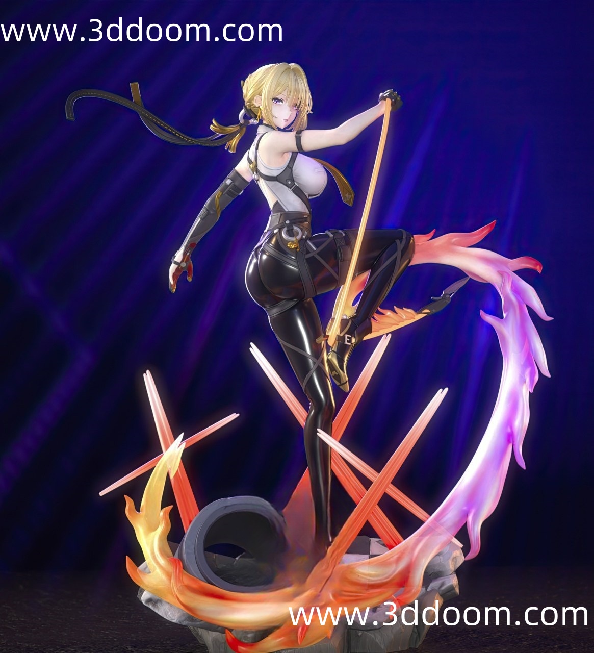 717 Evelyn Chevalier Zenless Zone Zero 绝区零 伊芙琳-3D DOOM