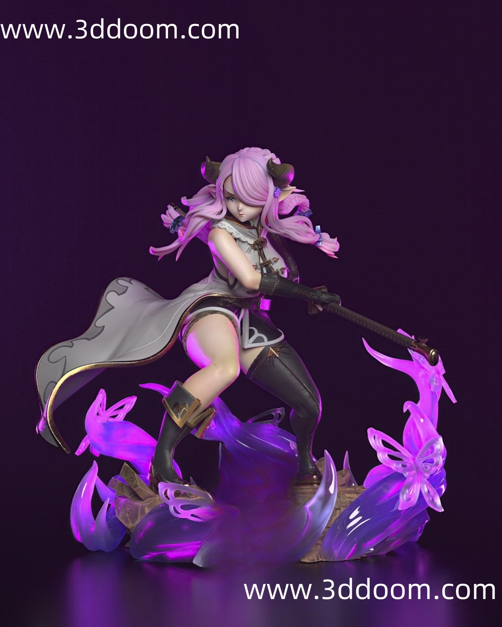 762 Narmaya Granblue Fantasy 碧蓝幻想 娜尔梅亚-3D DOOM