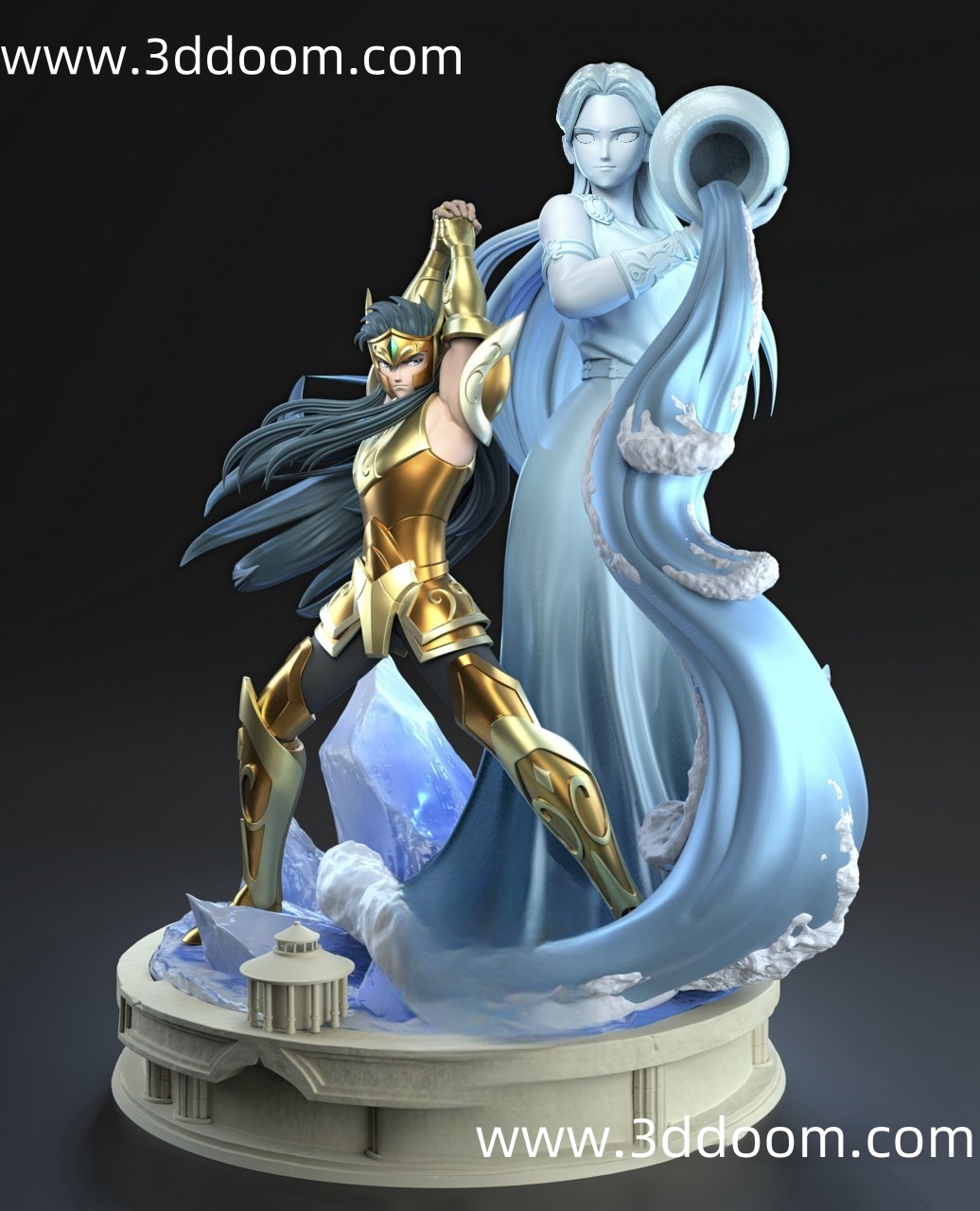 709 Camus de Aquario Saint Seiya 圣斗士星矢 水瓶座-3D DOOM