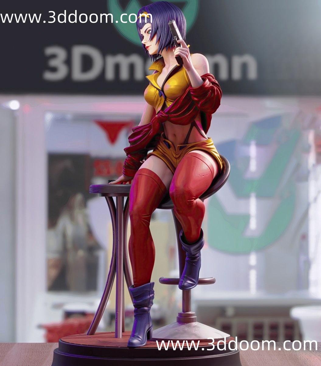 719 Faye Valentine Cowboy Bebop 星际牛仔 菲·瓦伦坦-3D DOOM