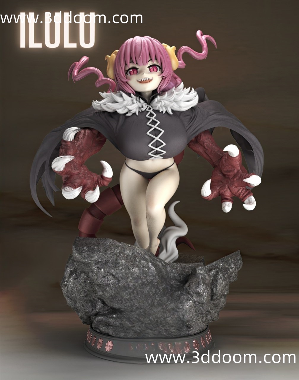 731 Ilulu Kobayashi-san Chi 小林家的龙女仆 伊露露-3D DOOM