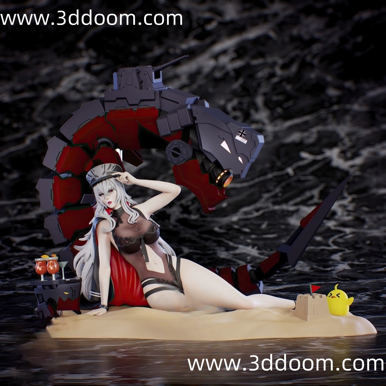 723 Graf Zeppelin Azur Lane 碧蓝航线 海拉伯爵-3D DOOM