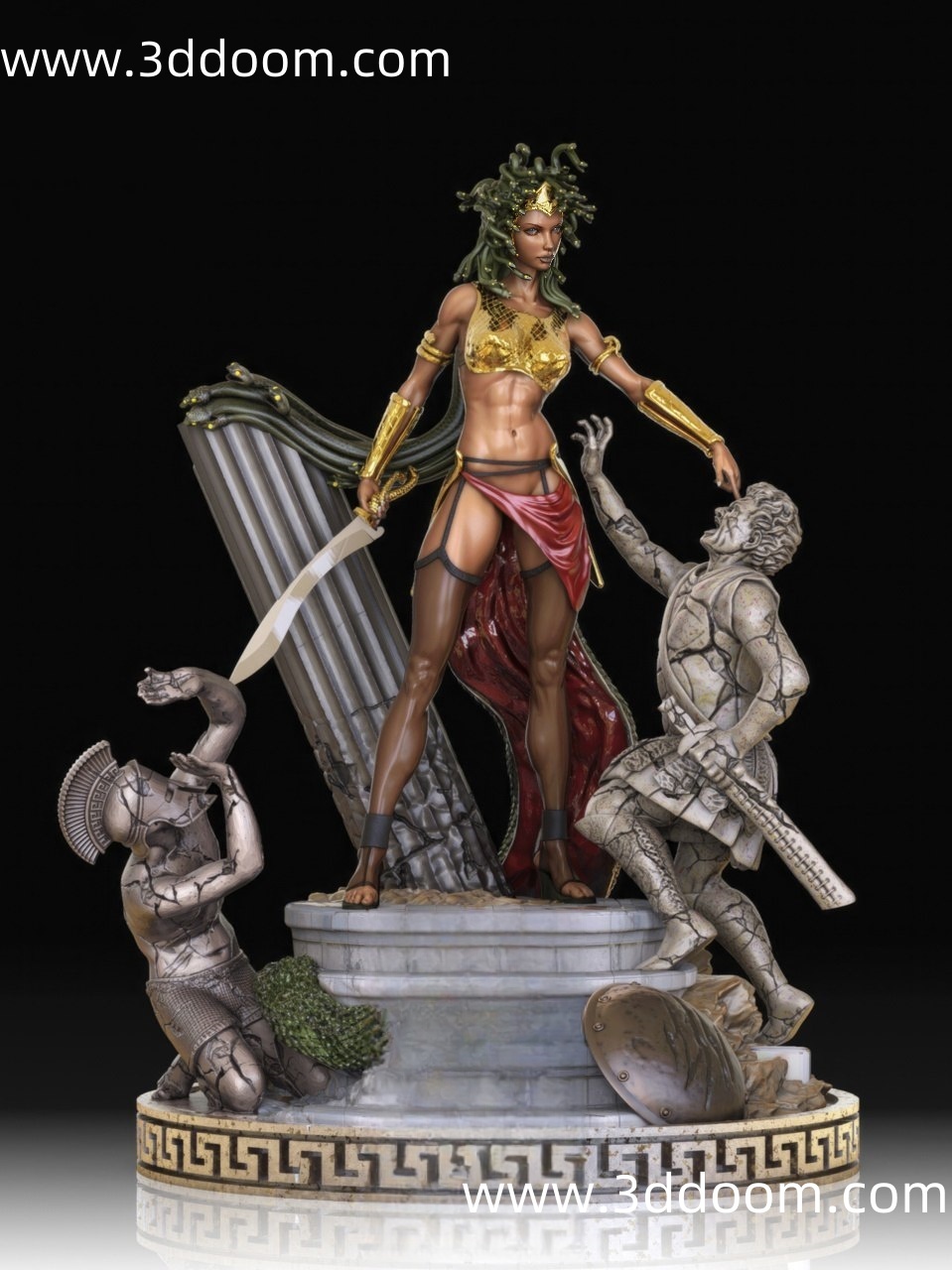 753 Medusa 古希腊神话 美杜莎-3D DOOM