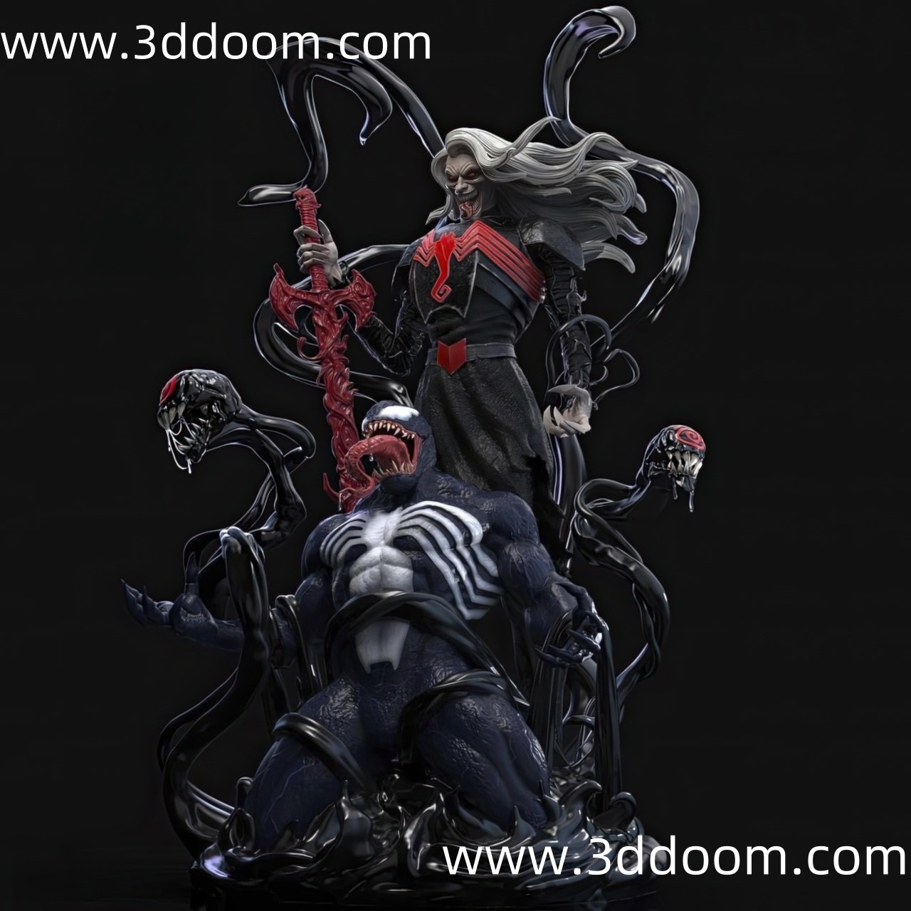 739 Knull vs Venom 纳尔对战毒液-3D DOOM