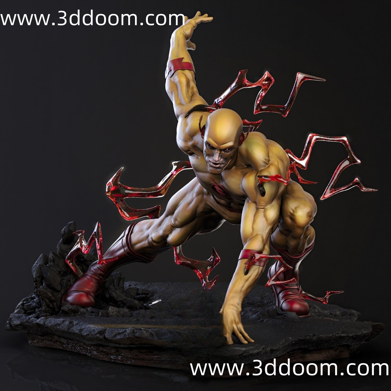773 Reverse Flash The Flash DC 逆闪电-3D DOOM