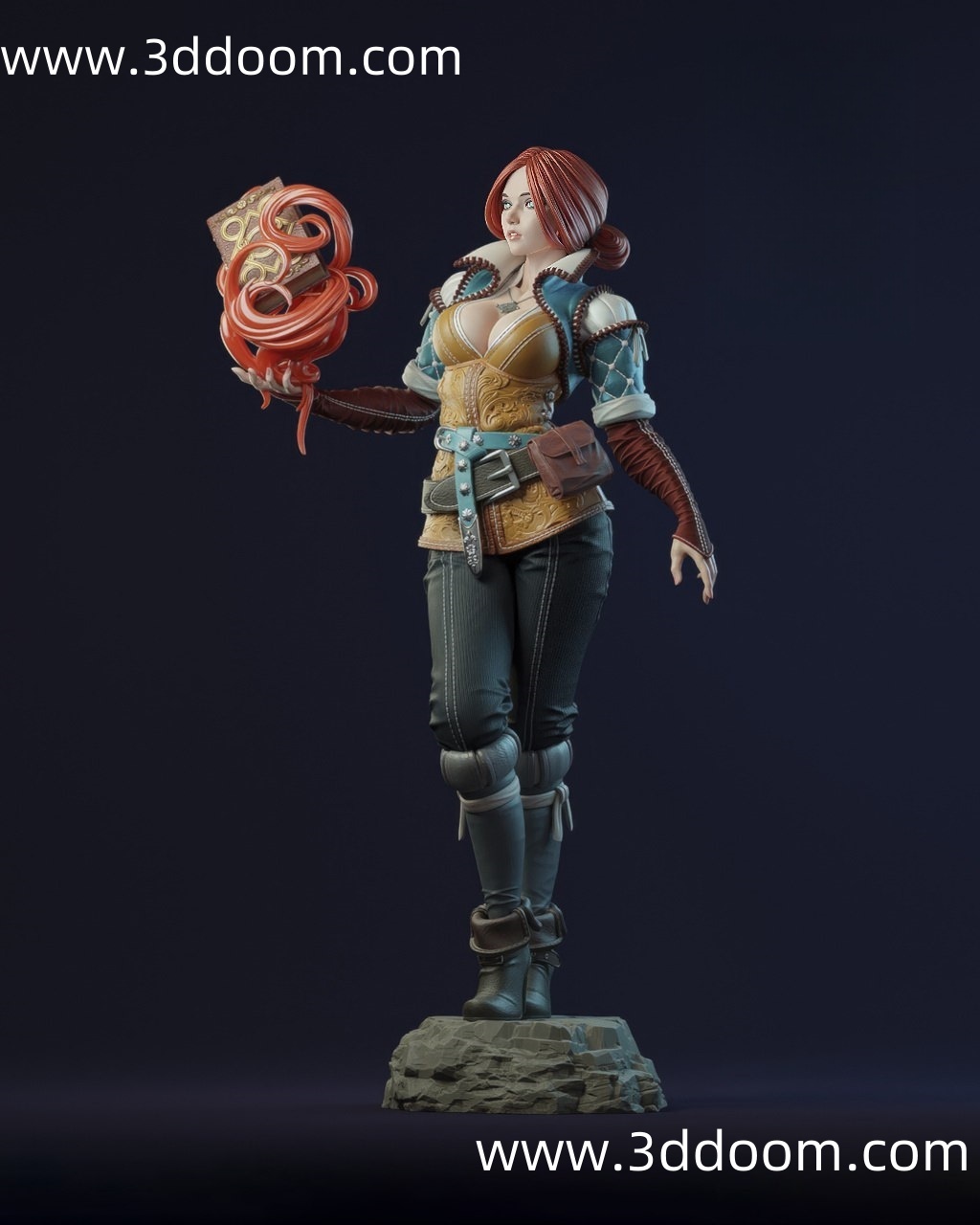 792 Triss Merigold Witcher 巫师 特莉丝·梅利葛德-3D DOOM