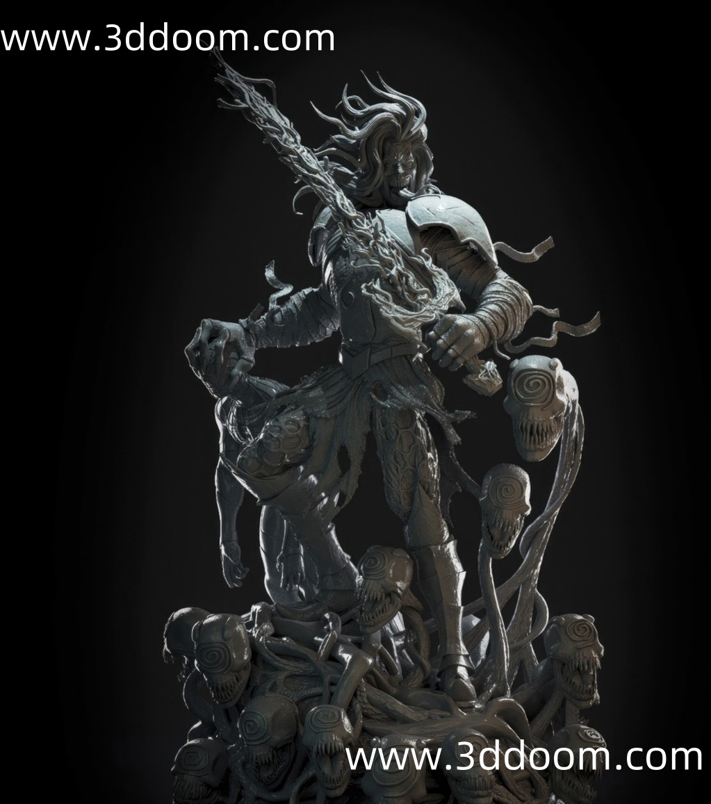 738 Knull Symbiote Venom 纳尔 共生体 毒液-3D DOOM