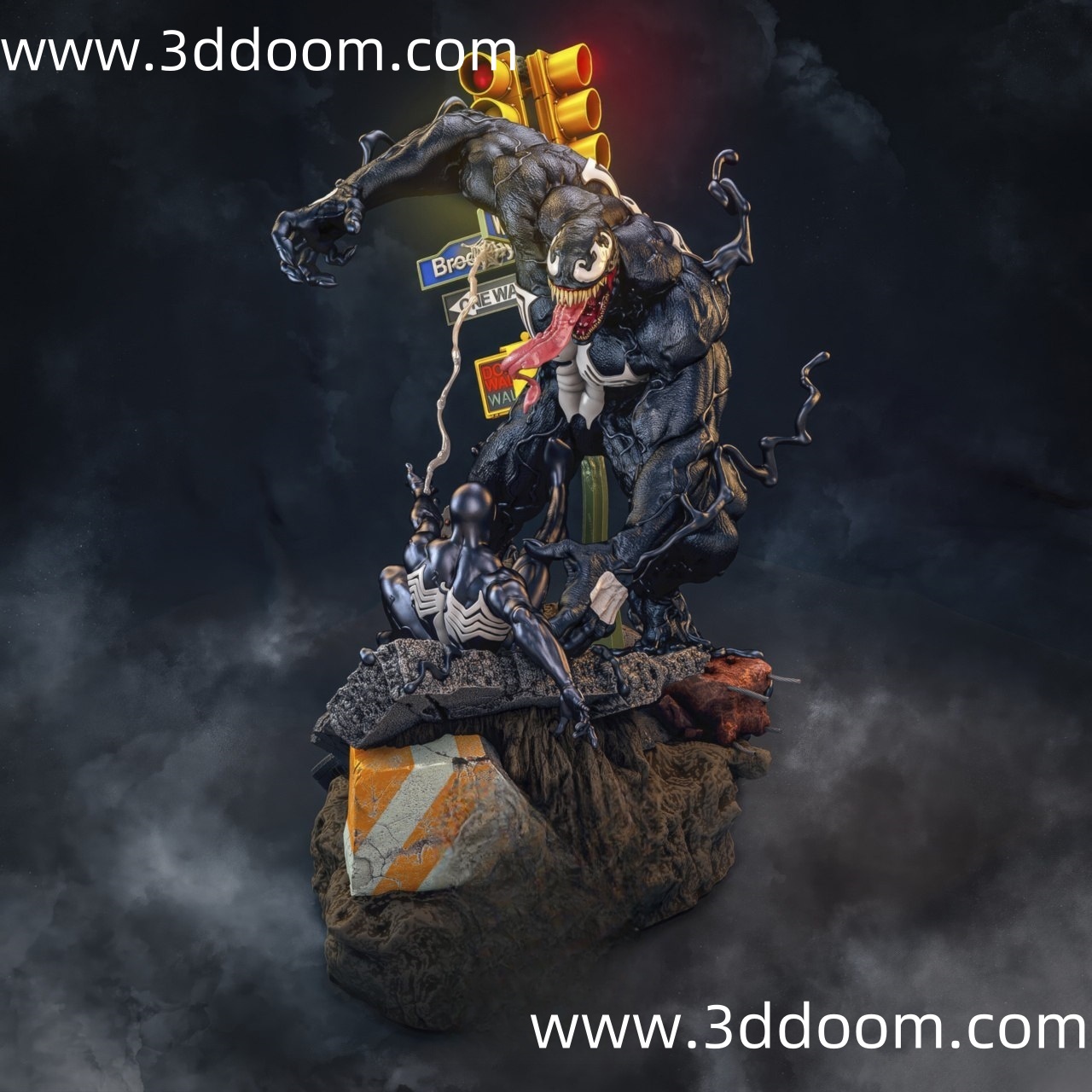 795 Venom vs Spider-Man 漫威 毒液对战蜘蛛侠-3D DOOM