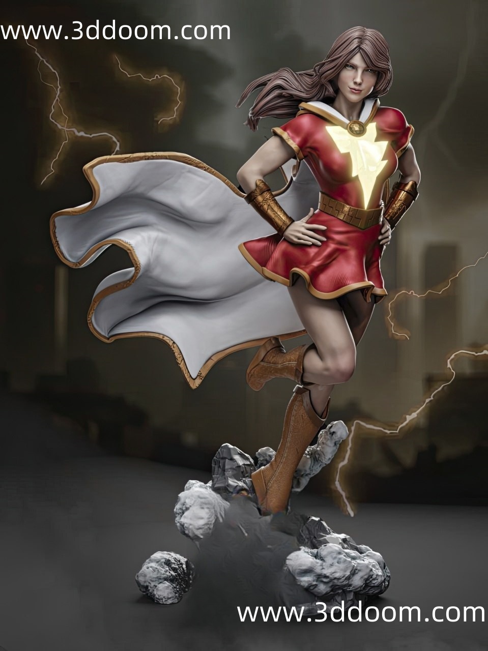 750 Mary Marvel Shazam DC 雷霆沙赞-3D DOOM