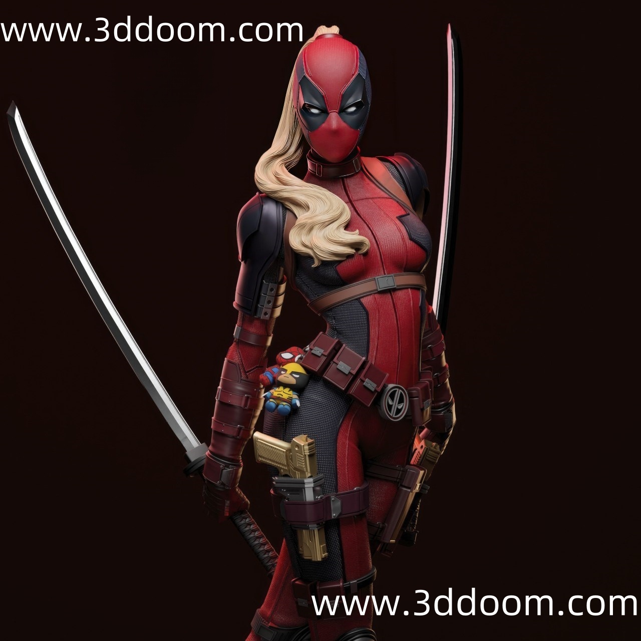 858 Lady Deadpool (2) 漫威 女死侍-3D DOOM