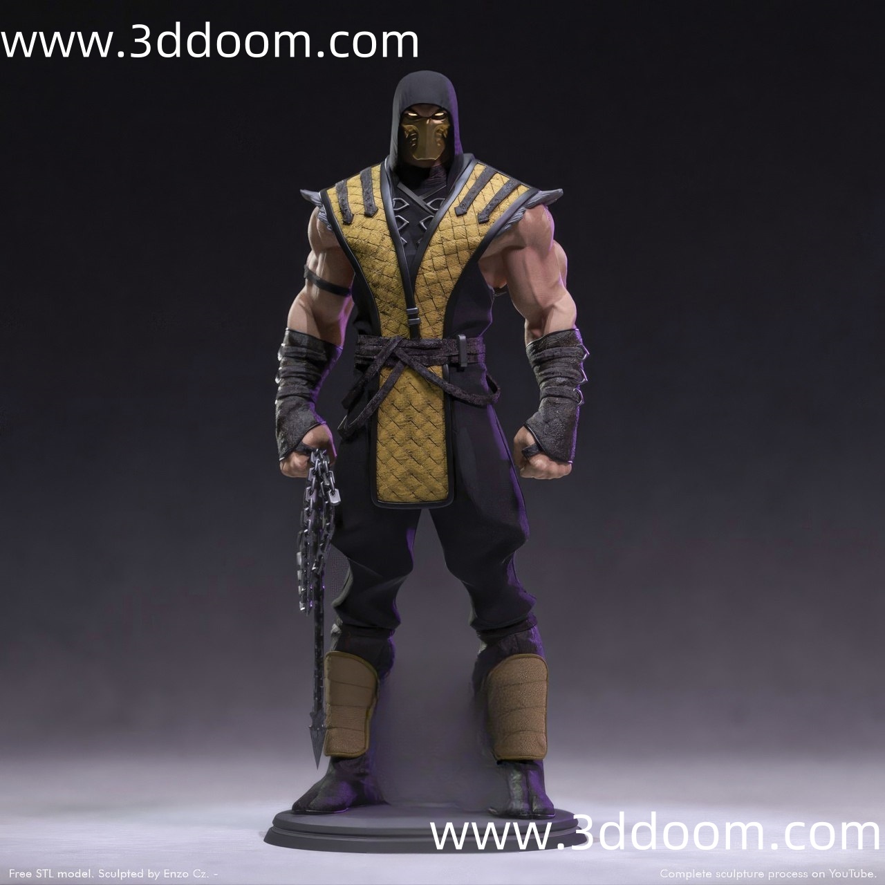 878 Scorpion Mortal Kombat 真人快打 蝎子-3D DOOM