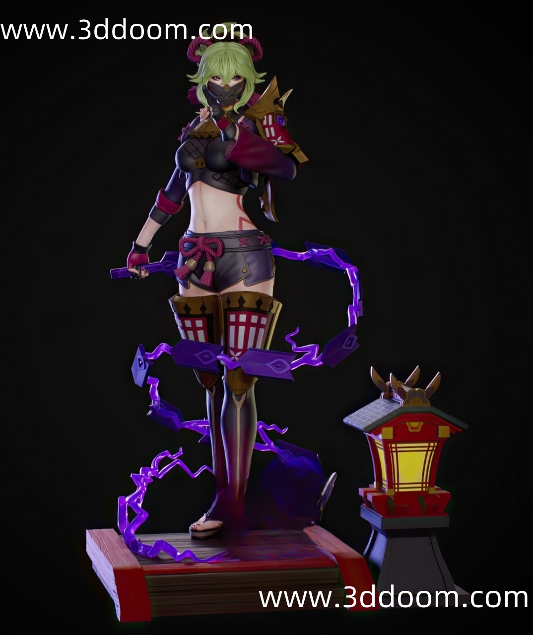 857 Kuki Shinobu Genshin Impact 原神 久岐忍-3D DOOM