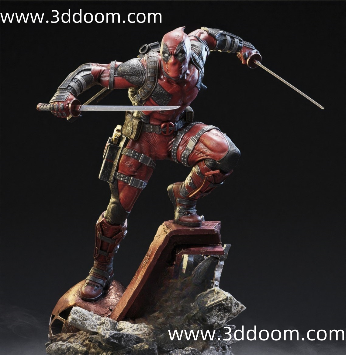 824 Deadpool 漫威 死侍-3D DOOM