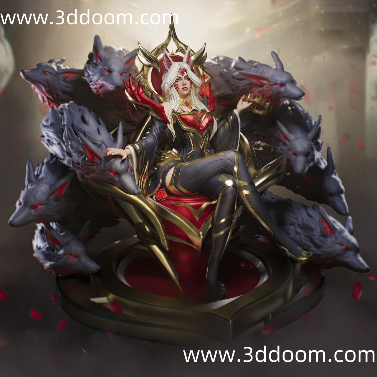 801 Ahri League of Legends 英雄联盟 阿狸-3D DOOM