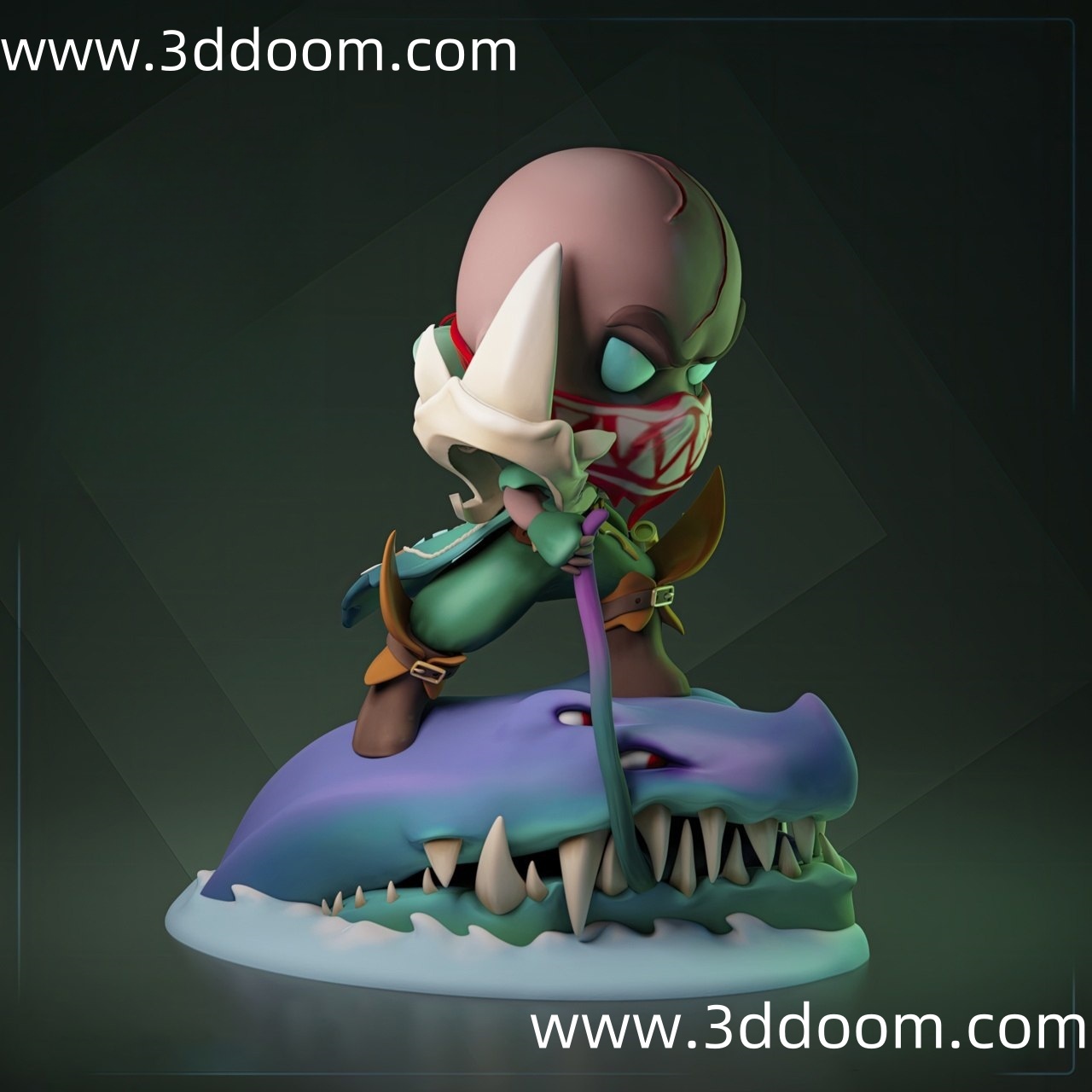 768 Pyke Chibi League of Legends 英雄联盟 派克-3D DOOM