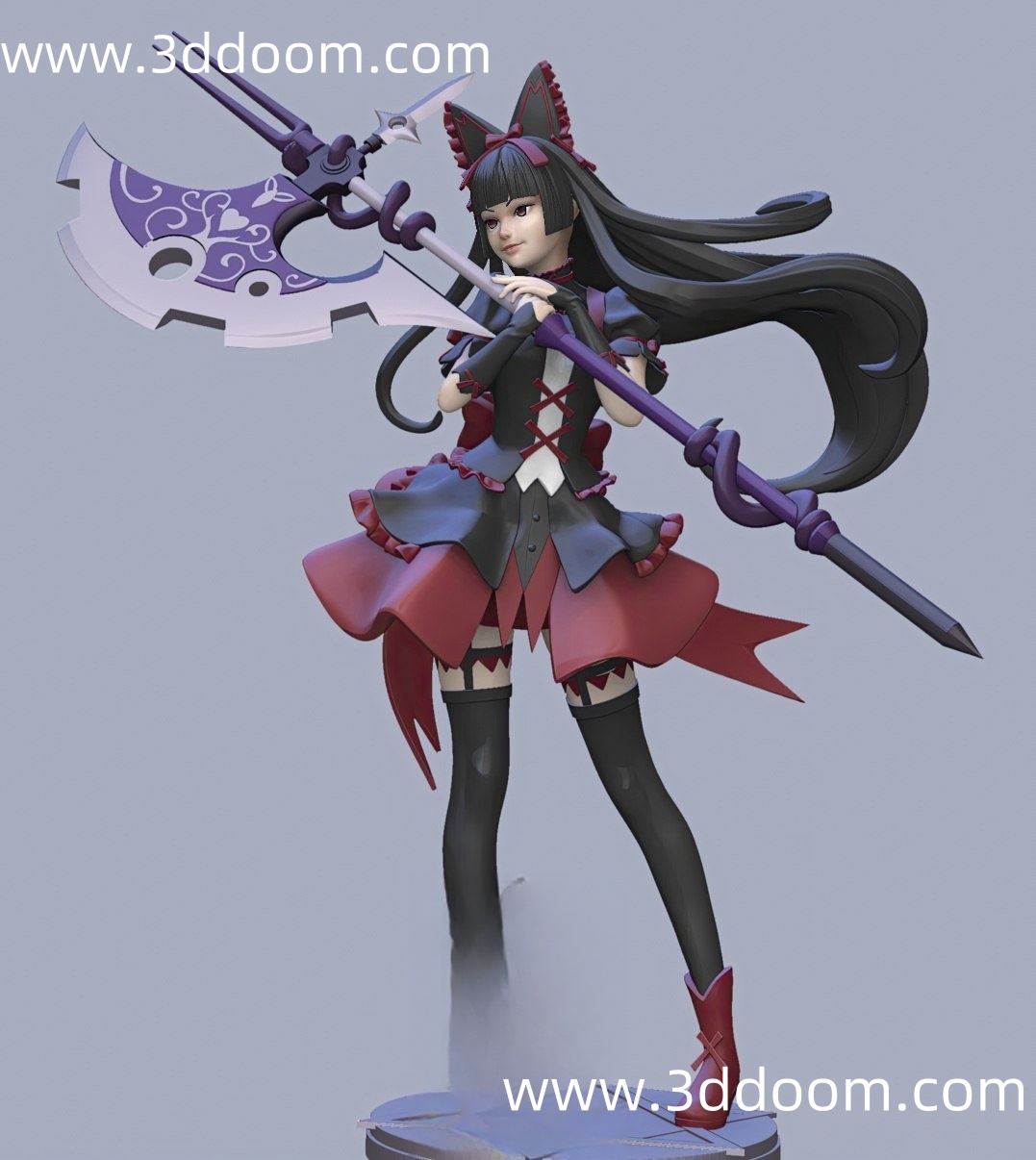 774 Rory Mercury Gate Jieitai  奇幻自卫队 萝莉·麦丘利-3D DOOM
