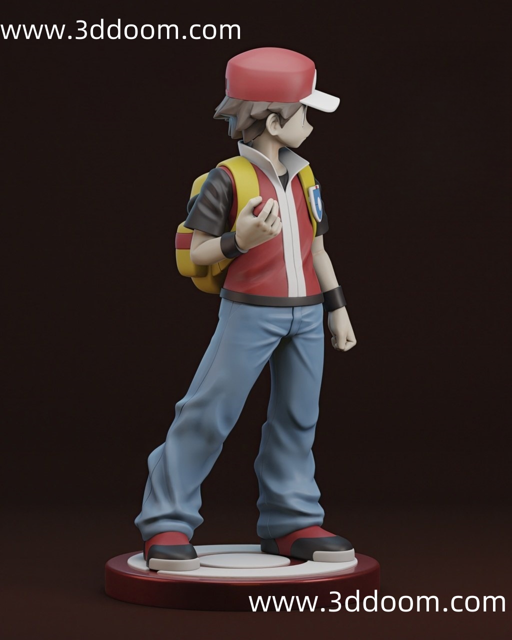 770 Red Pokemon 精灵宝可梦 小智-3D DOOM