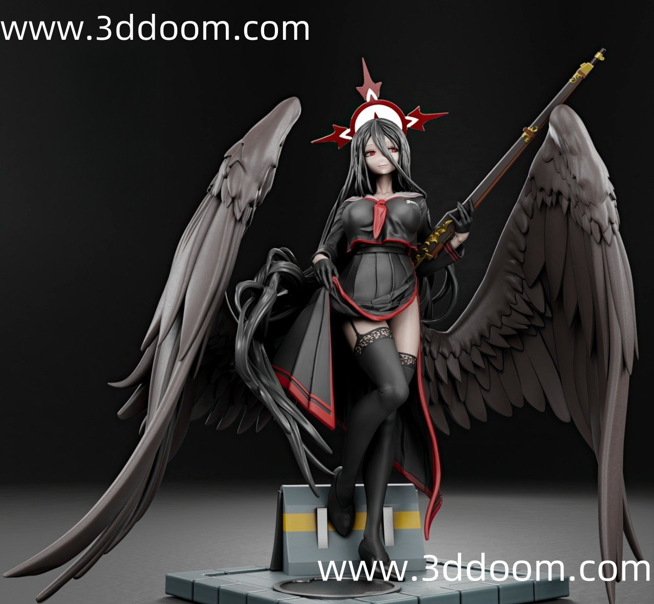 837 Hanekawa Hasumi+NSFW Blue Archive 碧蓝档案 仲正一花-3D DOOM