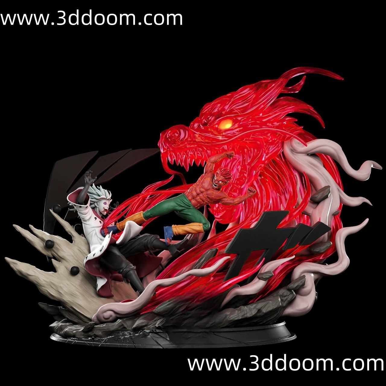 888 Uchiha Madara vs Might Guy Naruto火影忍者 宇智波斑对战凯-3D DOOM