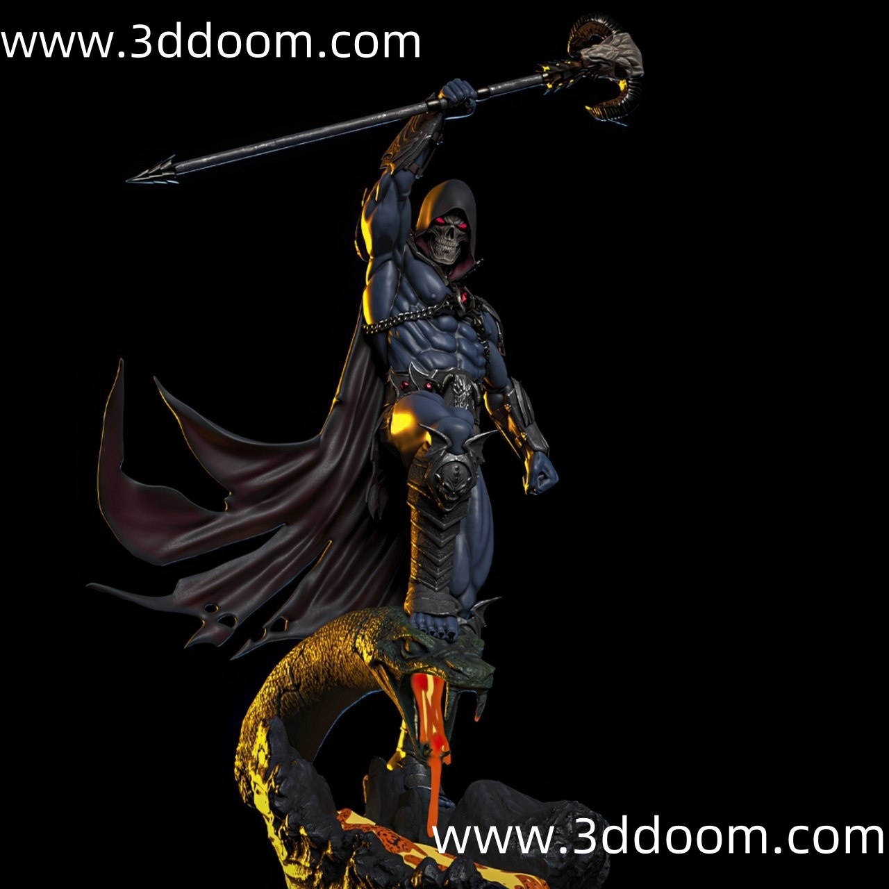 880 Skeletor He-Man 宇宙的巨人希曼 骷髅王-3D DOOM