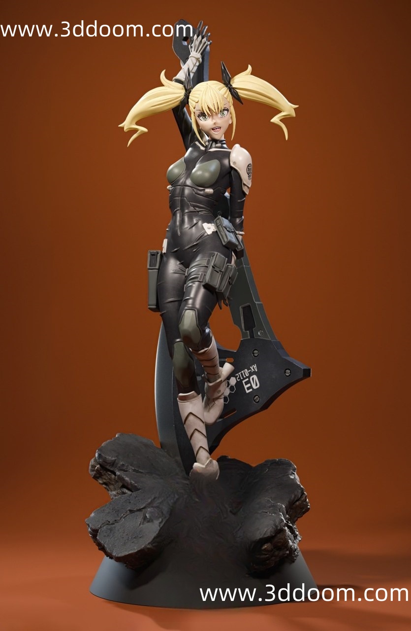 853 Kikoru Shinomiya  Kaiju No.8 怪兽8号 四之宫奇可露-3D DOOM