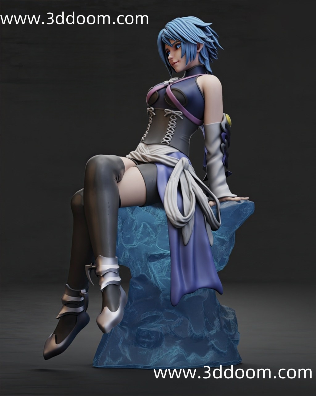 809 Aqua Kingdom Hearts 王国之心 阿库娅-3D DOOM