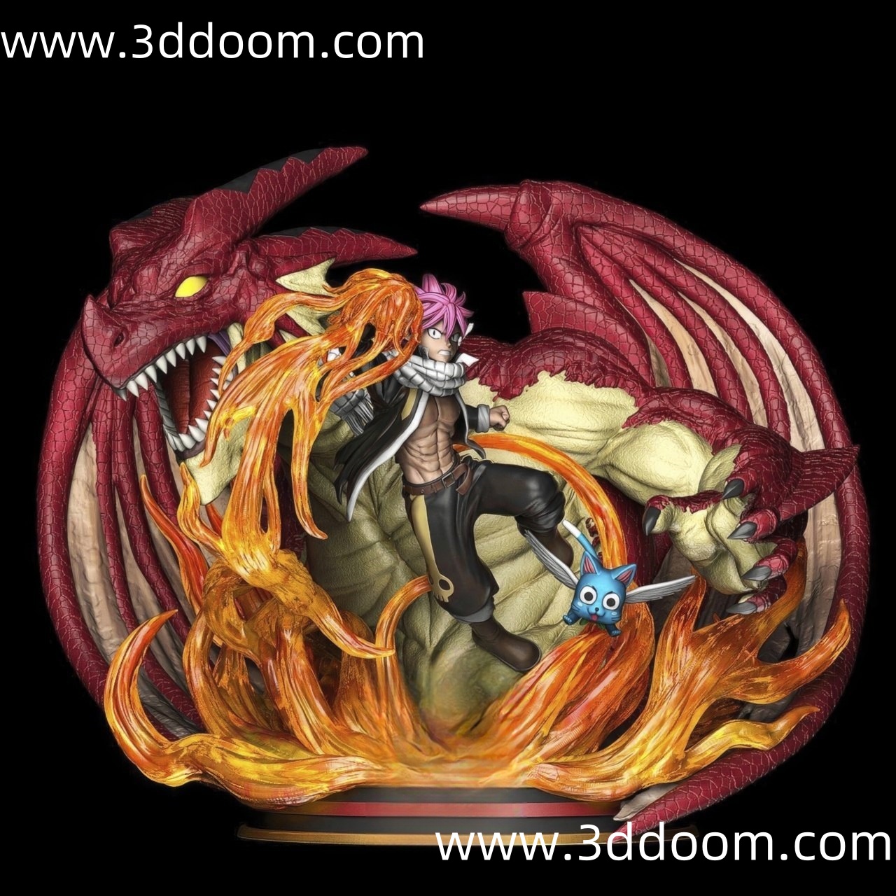 869 Natsu Igneel Fairy Tail 妖精的尾巴 艾特利亚斯-3D DOOM