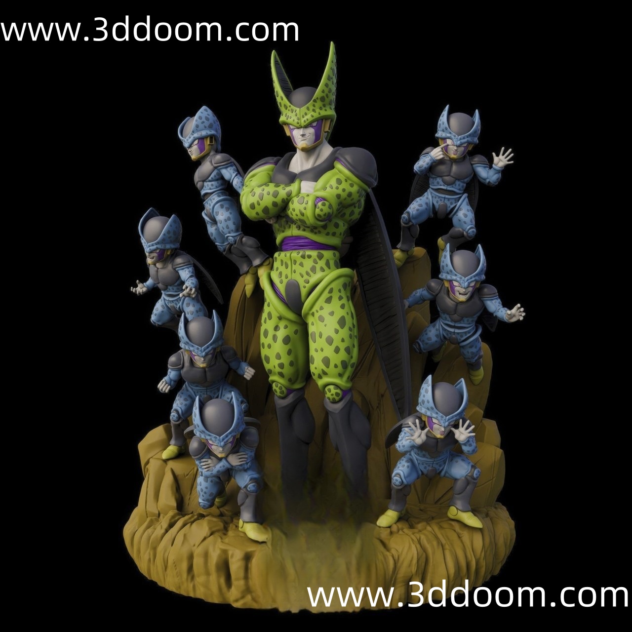 819 Cell Dragon Ball 龙珠 沙鲁-3D DOOM