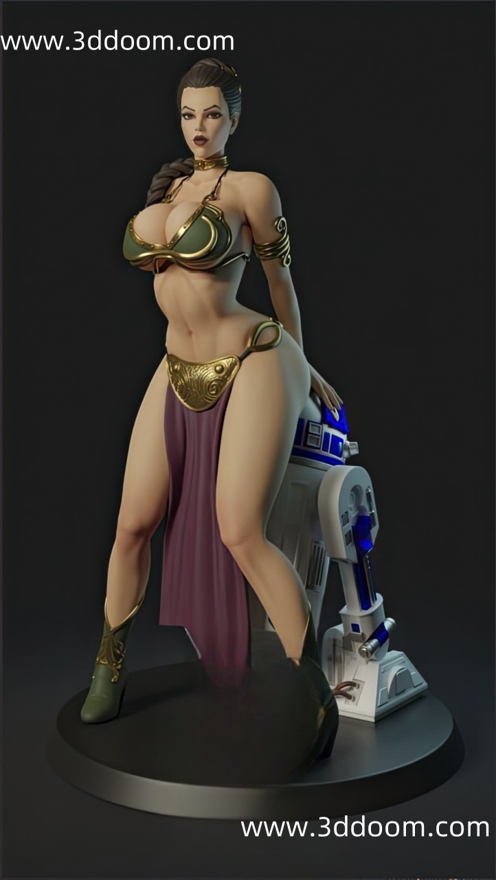 861 Leia and R2-D2 Star Wars 星球大战 莱娅与R2-D2-3D DOOM
