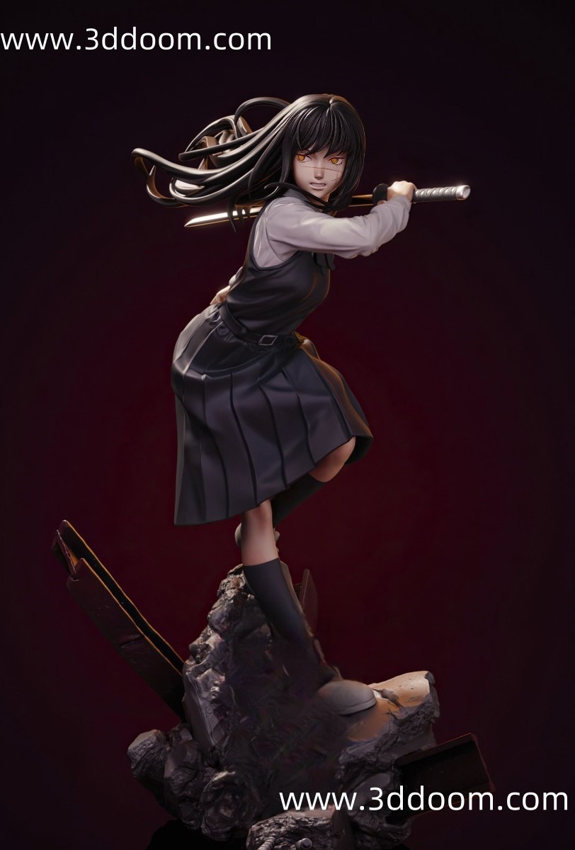 811 Asa Mitaka Chainsaw Man 链锯人 三鹰朝-3D DOOM