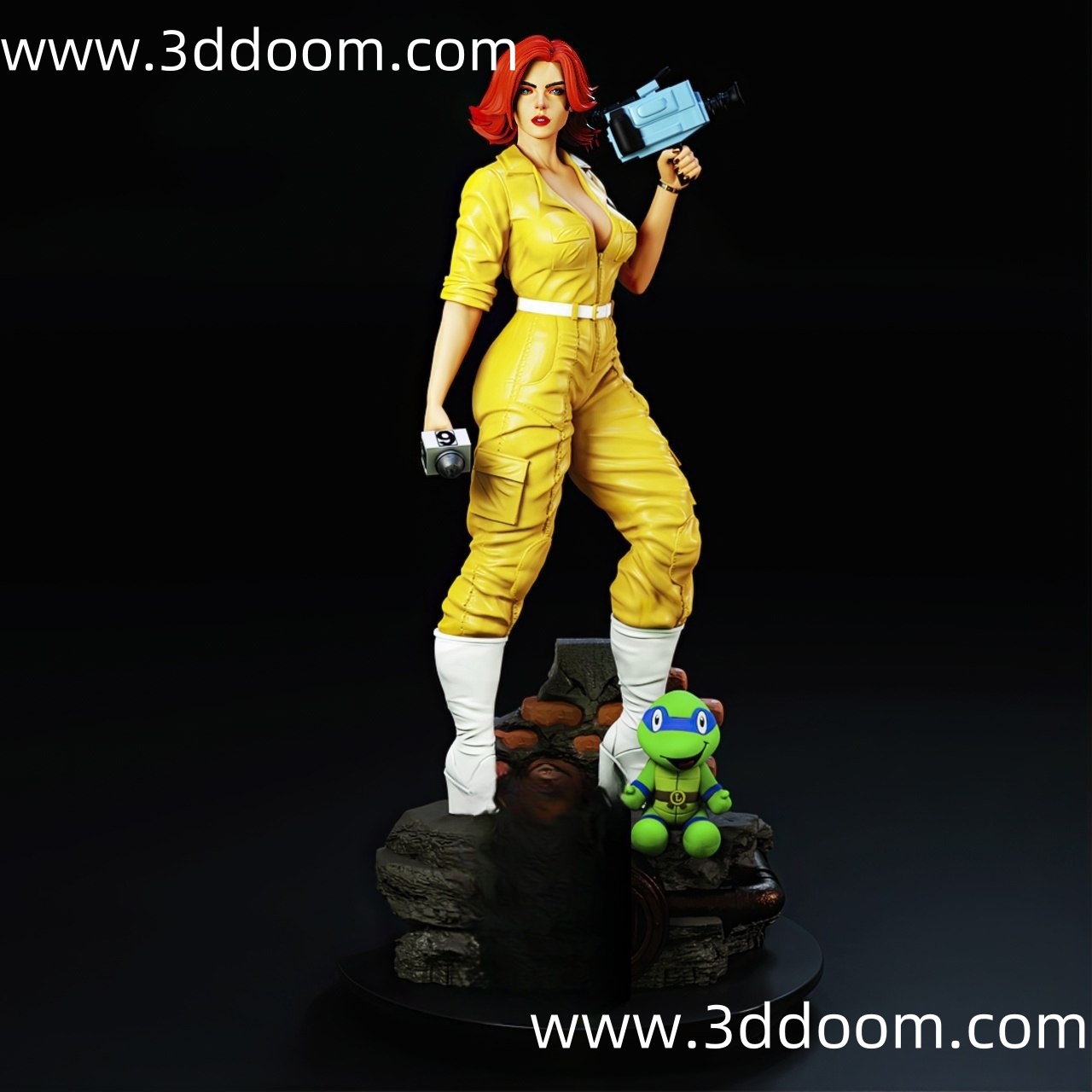 910 April O’Neil TMNT 忍者神龟 爱普莉尔·奥尼尔-3D DOOM