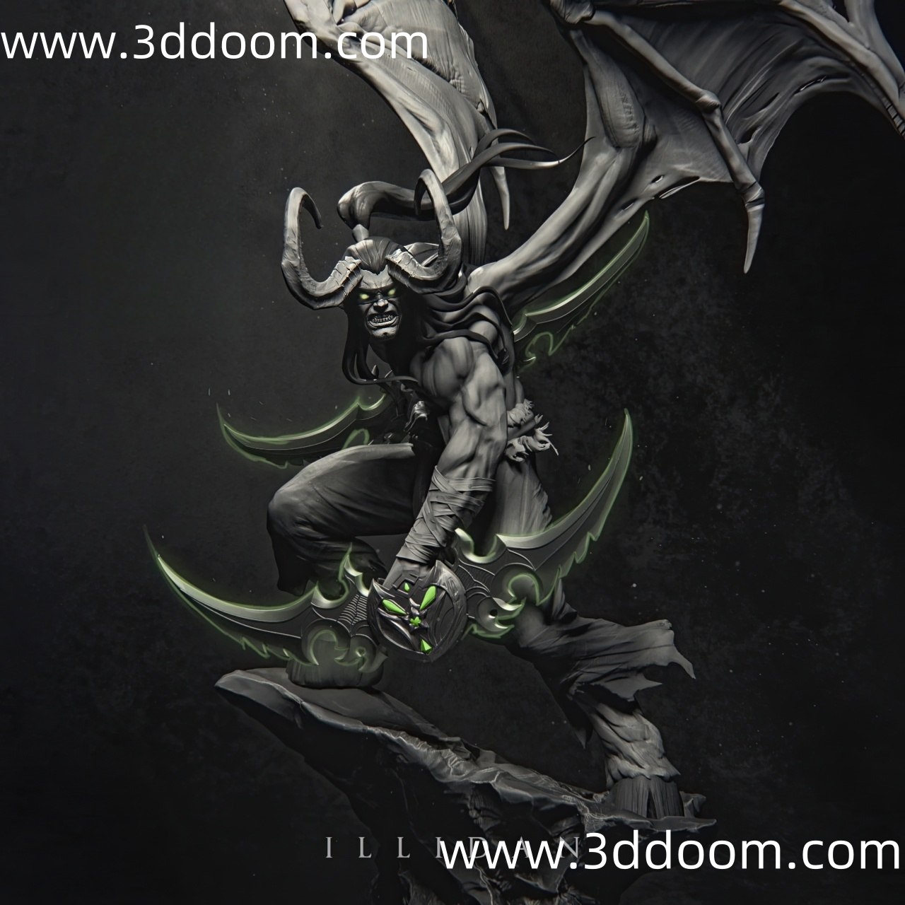 997 World of Warcraft illidan 魔兽世界 伊利丹-3D DOOM