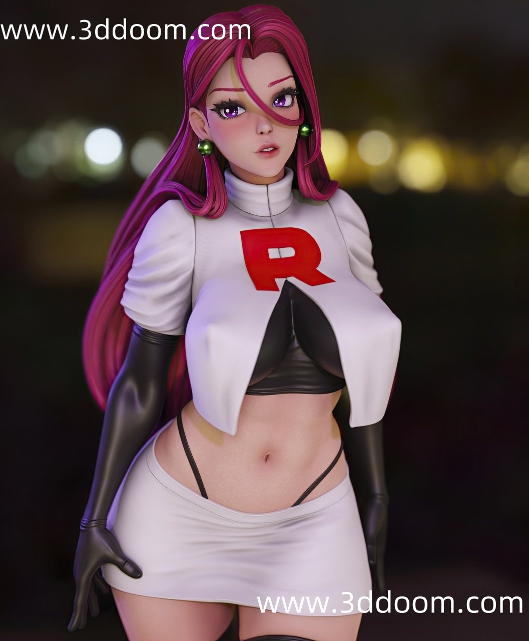 942 Jessie Pokemon 精灵宝可梦 武藏-3D DOOM