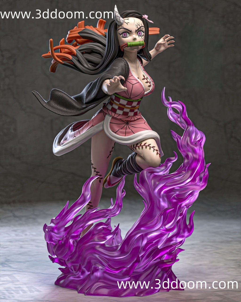 966 Nezuko Demon Slayer + NSFW 鬼灭之刃 祢豆子-3D DOOM