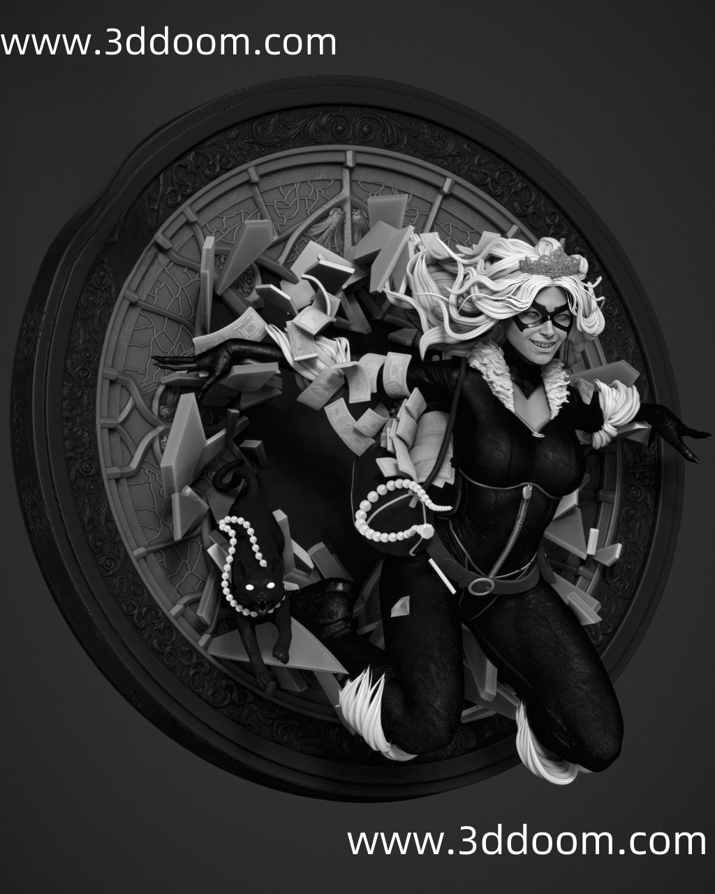 916 Black Cat Marvel 漫威 黑猫-3D DOOM