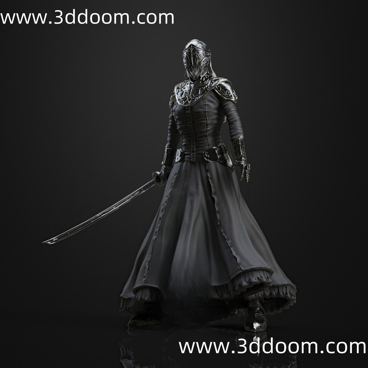 999 Yuria of Londor Dark Souls 3 黑暗之魂 隆道尔的尤利娅-3D DOOM