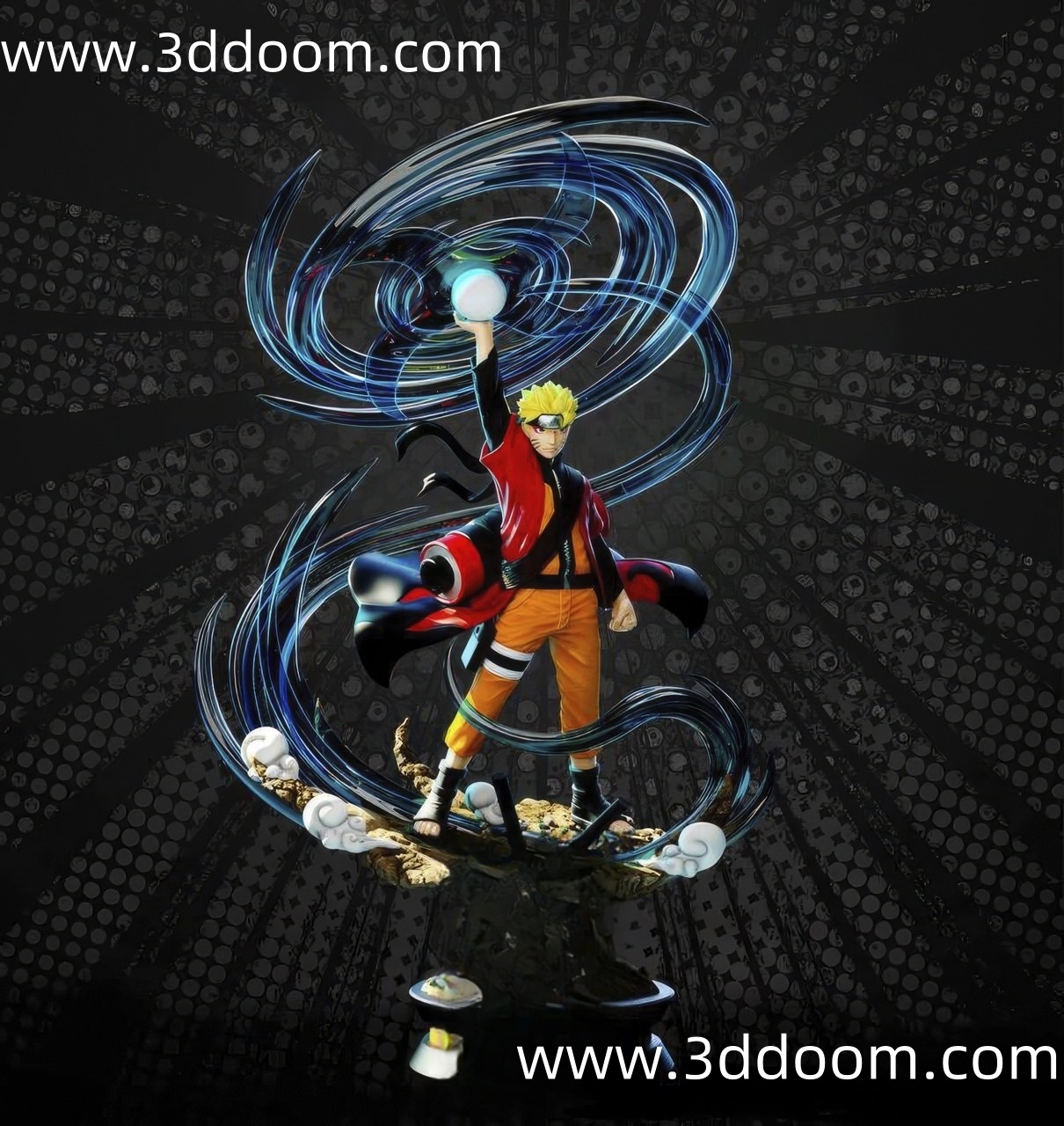 964 Naruto Sage Mode 火影忍者 漩涡鸣人-3D DOOM