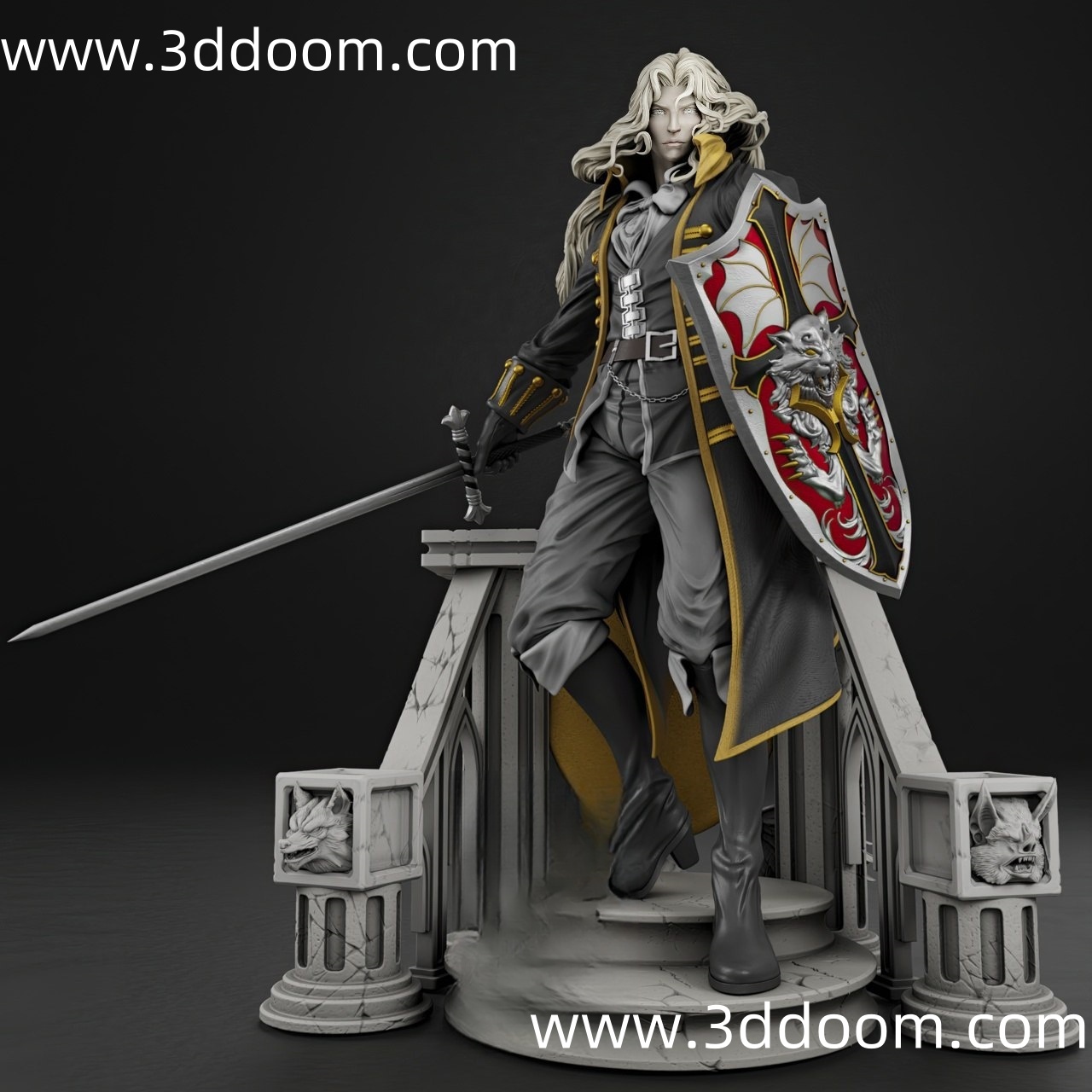 905 Alucard Castlevania 恶魔城 阿鲁卡多-3D DOOM