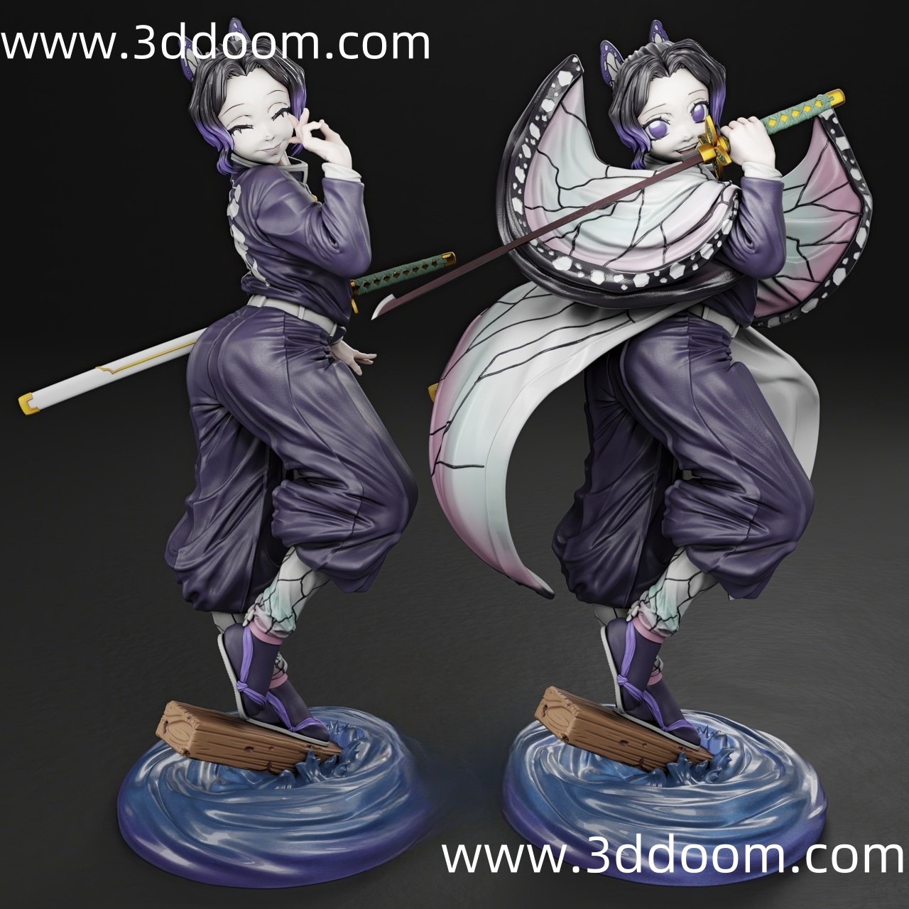 982 Shinobu Kocho Demon Slayer +NSFW 鬼灭之刃 蝴蝶忍-3D DOOM