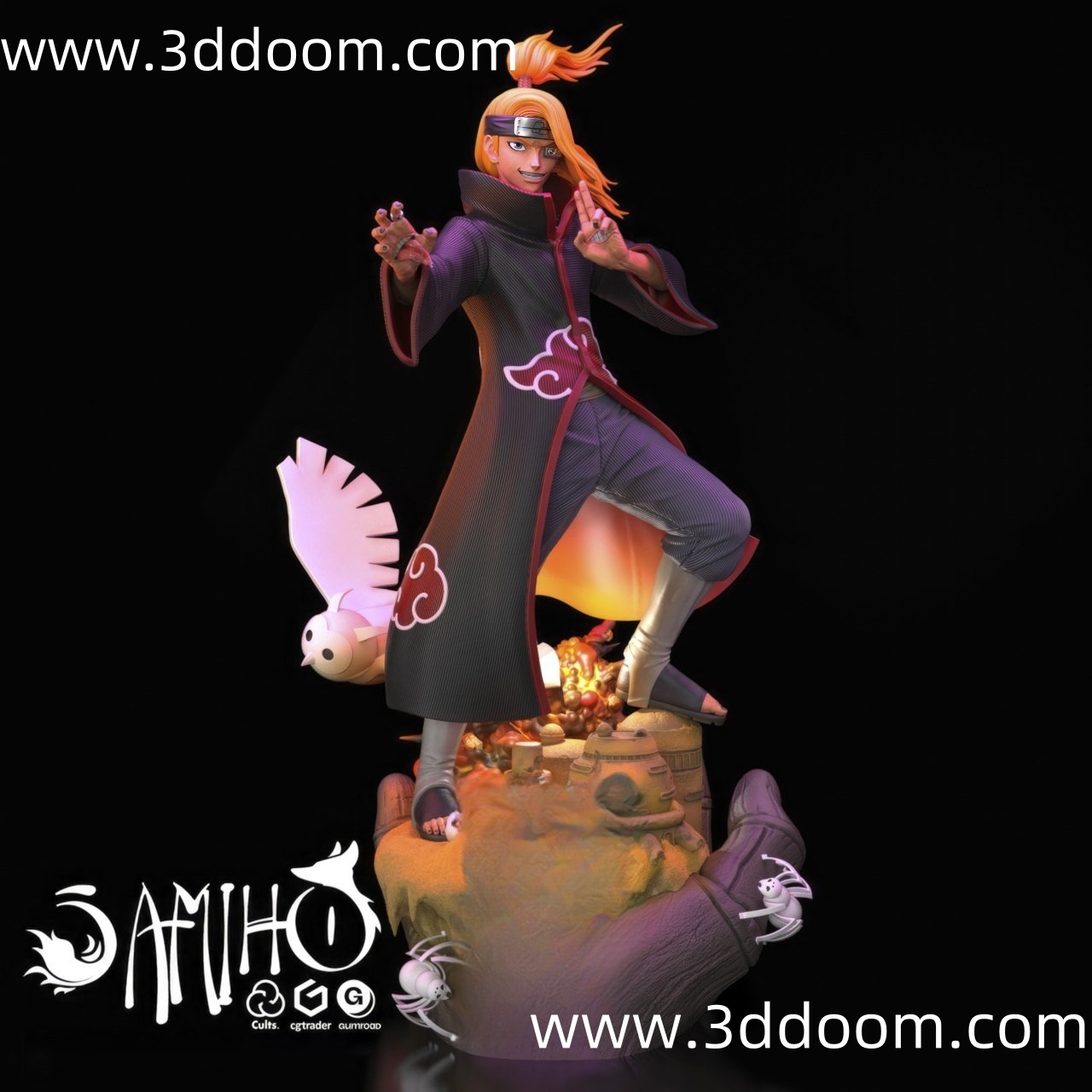 922 Deidara Naruto 火影忍者 迪达拉-3D DOOM