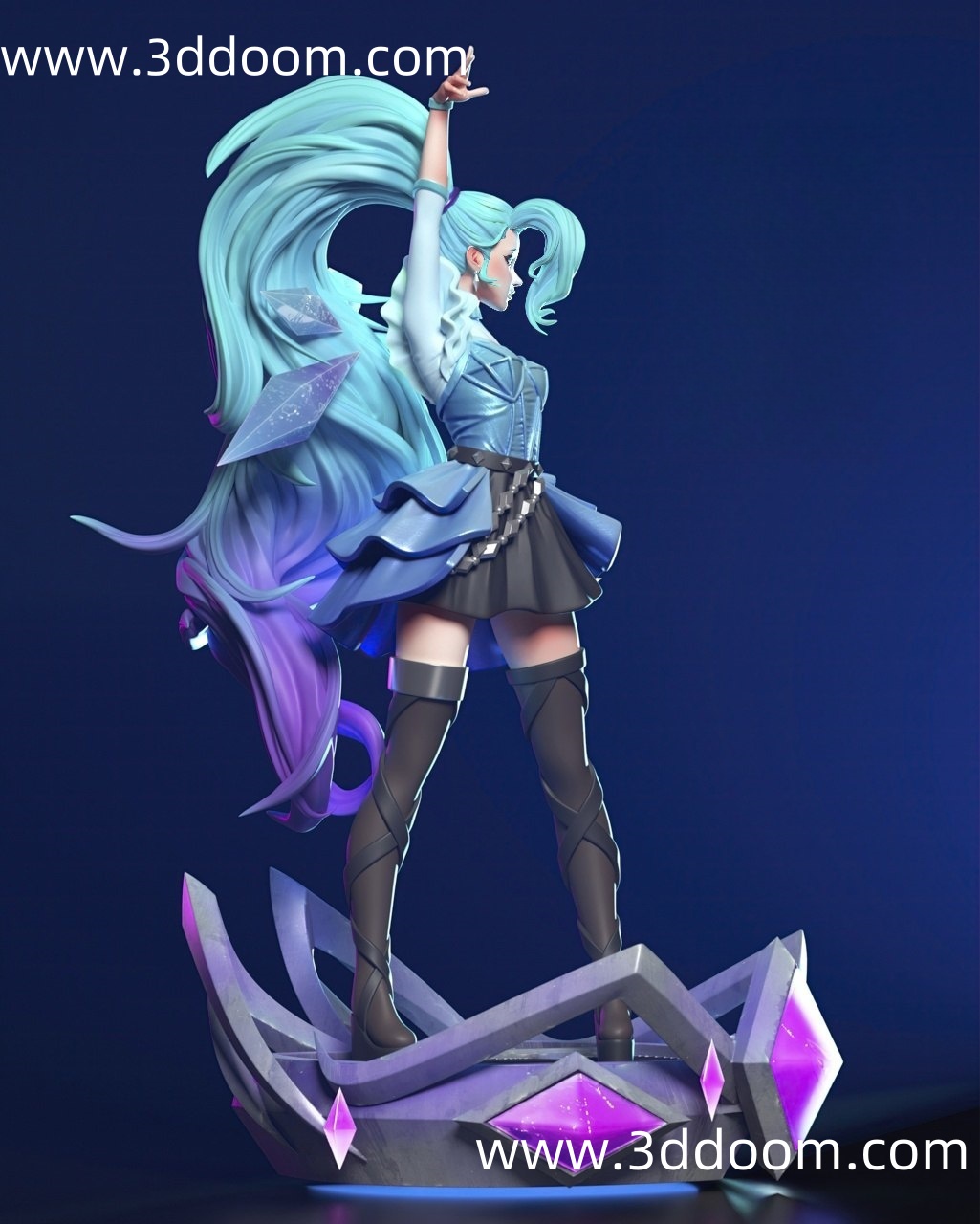 977 Seraphine League of Legends 英雄联盟 萨勒芬妮-3D DOOM