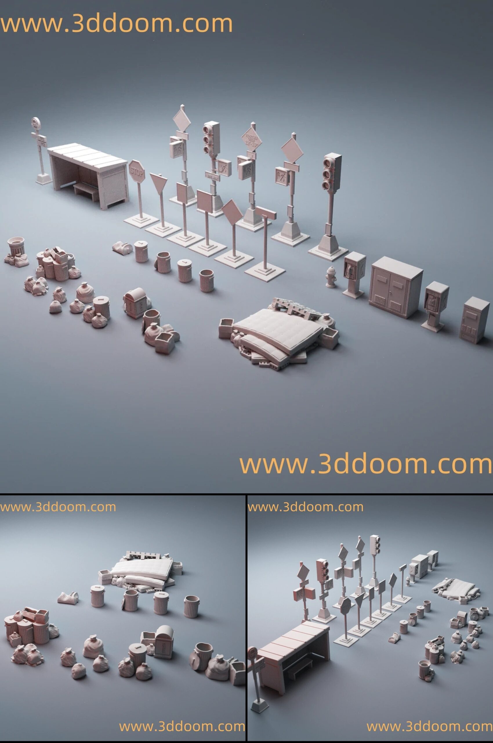 28 Urban Scatter Bundle 2-3D DOOM