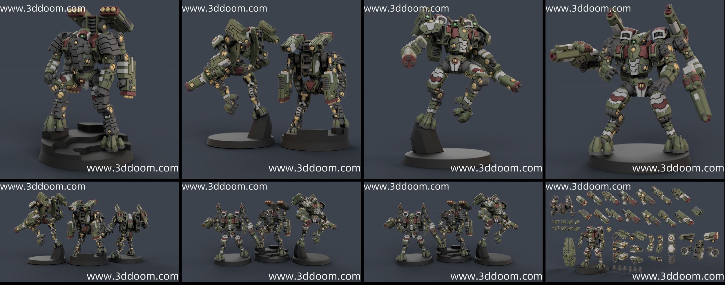 722 21-04 – PiperMakes – Koi Battlesuit (XV8 Crisis (100%))-3D DOOM