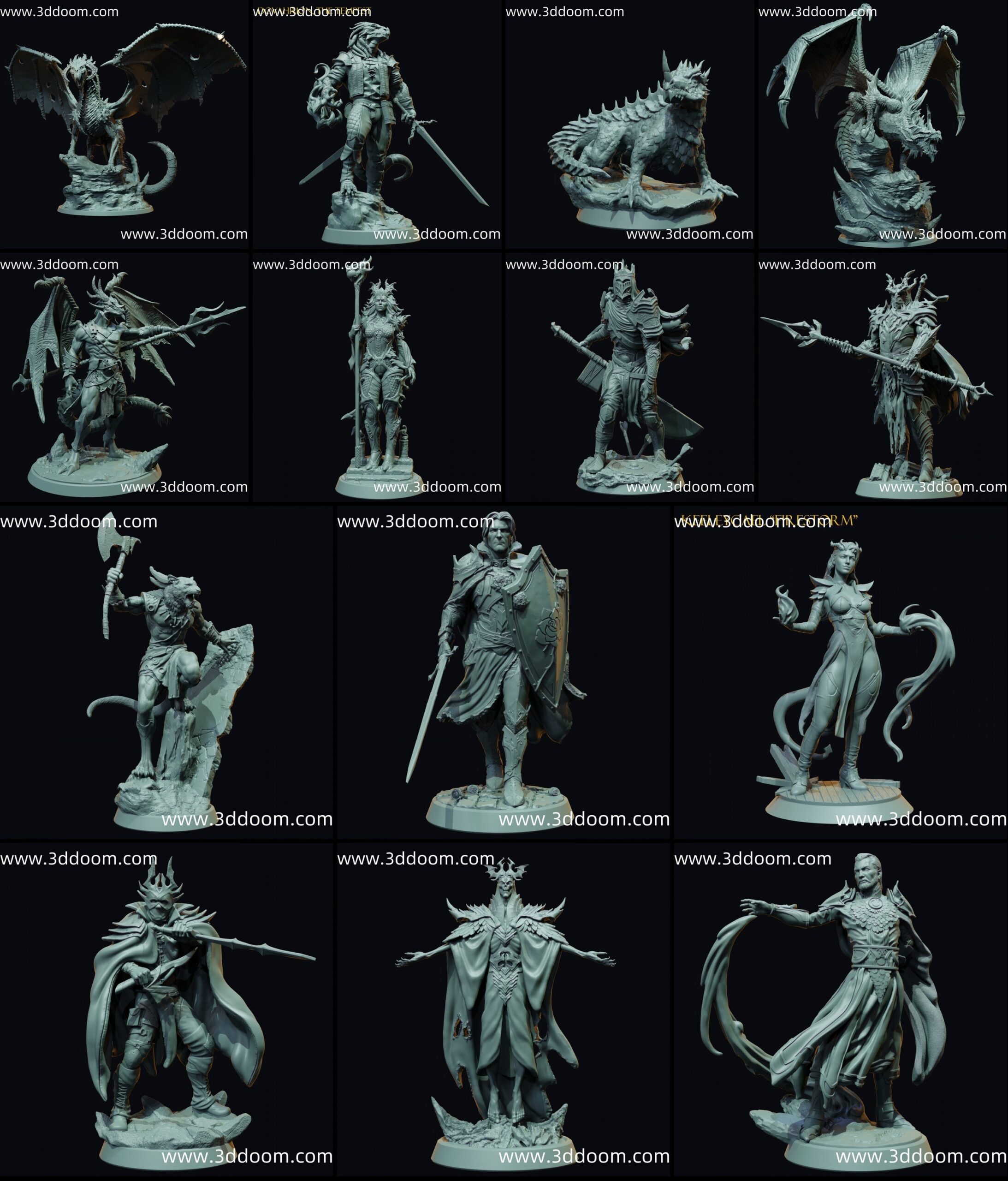 732 2301 - Calling of the Dragon Queen-3D DOOM