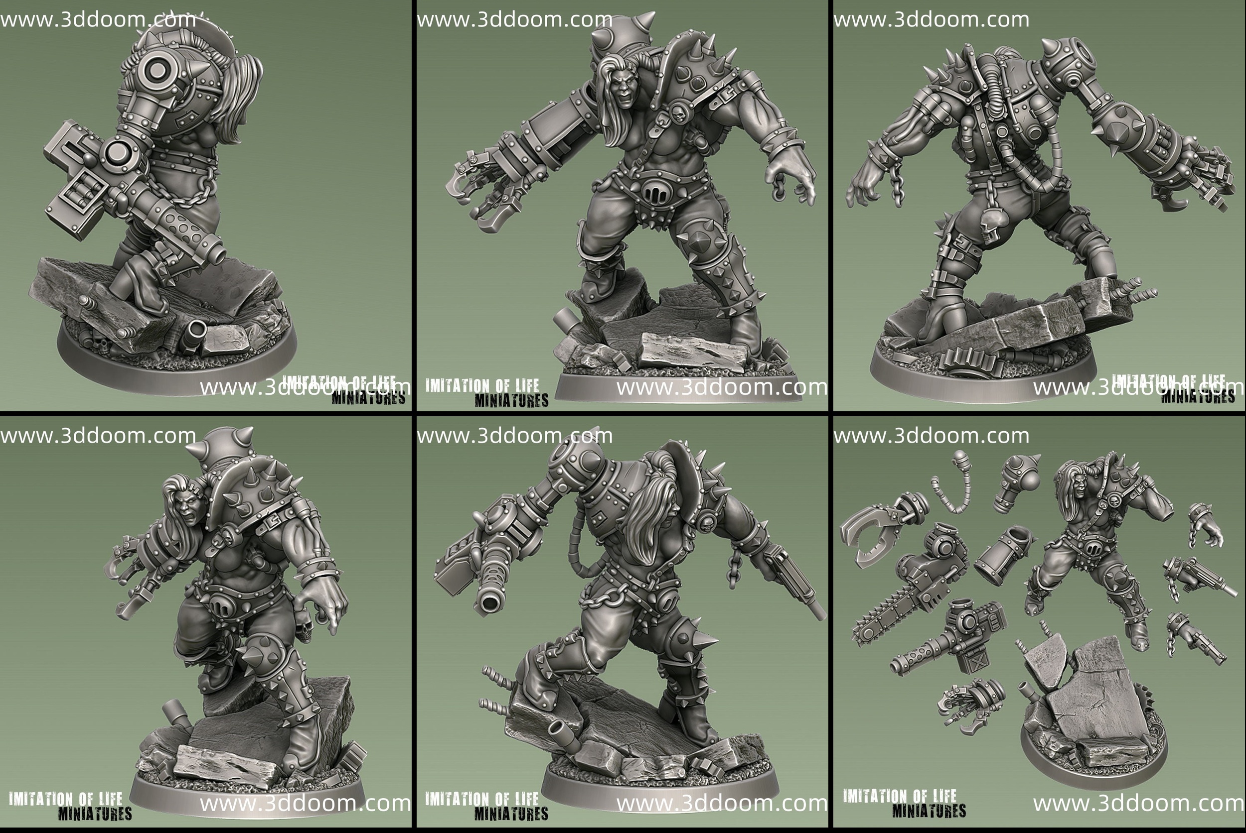 354 IOL Brute Cyborg Stim Berzeker-3D DOOM