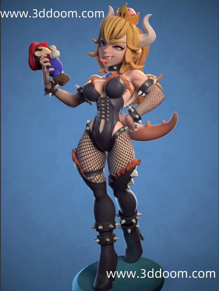 1217 Bowsette Mario 马里奥 酷霸王姬-3D DOOM