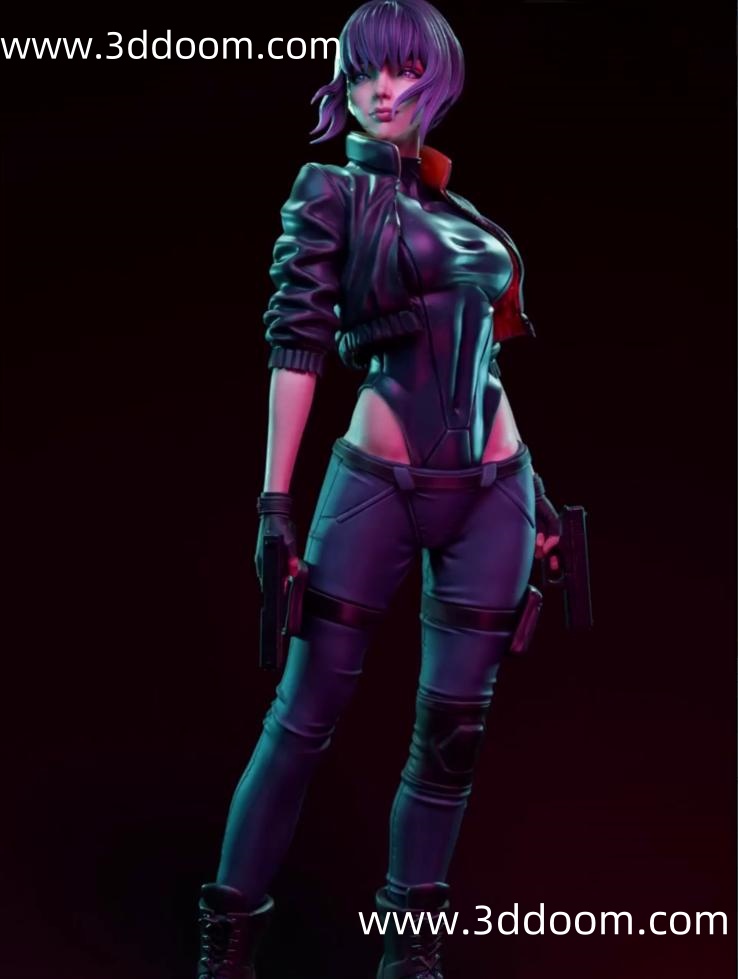 1266 Motoko Kusanagi Ghost in The Shell 攻壳机动队 草薙素子-3D DOOM